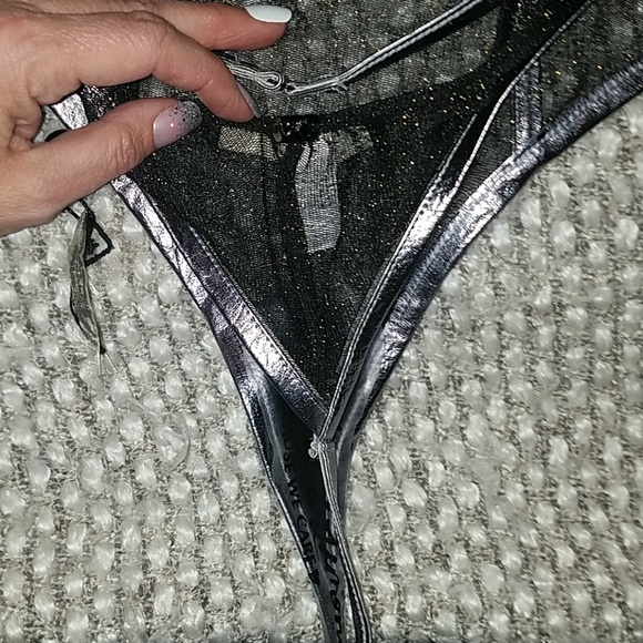 For the Love of Lemons one piece metallic skivvies - Picture 3 of 6